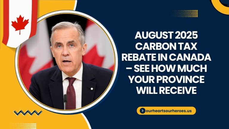August 2025 Carbon Tax Rebate in Canada – See How Much Your Province Will Receive